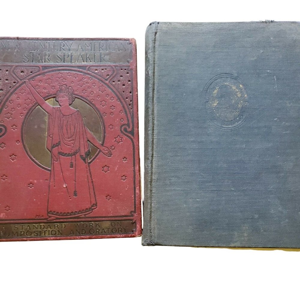 Lot of 2 Antique/Vintage Books - Shakespeare, New Century American Star Speaker